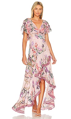 Frill Sleeve Maxi Dress Camilla $749 NEW