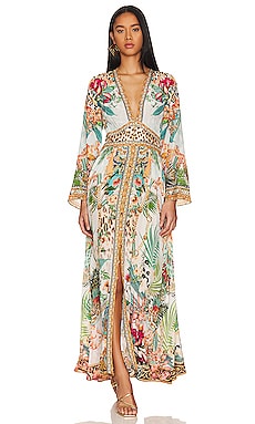 Product image of Camilla Shirring Detailed Maxi Dress. Click to view full details