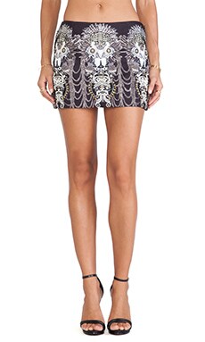 Camilla All Over Embroidered Mini Skirt in Unguarded Virtue REVOLVE