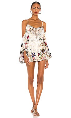 

Ромпер drop - Camilla, Белый, Безрукавки