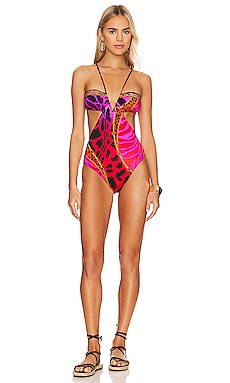 Product image of Camilla V Wire Cut Out One Piece. Click to view full details