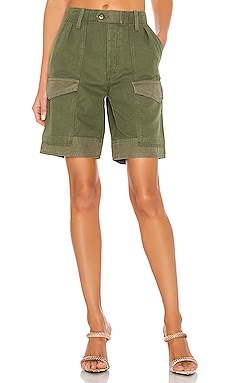 

Шорты с высоким поясом lily - Citizens of Humanity, Оливковый, Строгий стиль