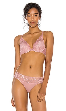 Calvin Klein Underwear Perfectly Fit Iris Lace Lightly Lined Bra in  Alluring Blush