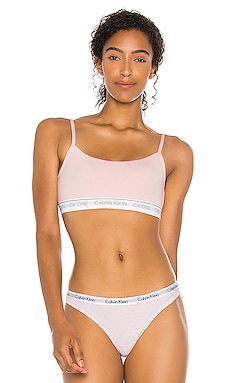 Calvin Klein Underwear CK One Cotton Unlined Bralette in Nymph's Thigh