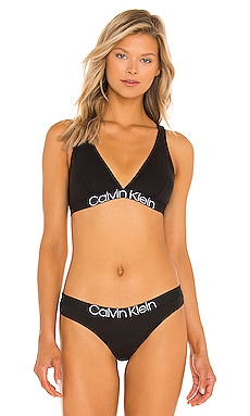Calvin Klein Underwear UNLINED - Triangle bra - black/nude