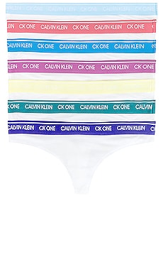 Calvin Klein Underwear Days Of The Week 7 Pack Thong in Multi
