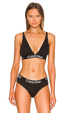 Calvin Klein Underwear Light Lined Triangle Bra in Black