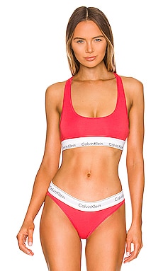 Calvin Klein Underwear Unlined Bralette in Strawberry Shake
