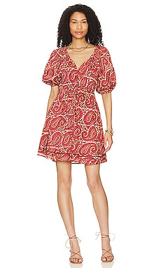 Carly Dress - Red Floral