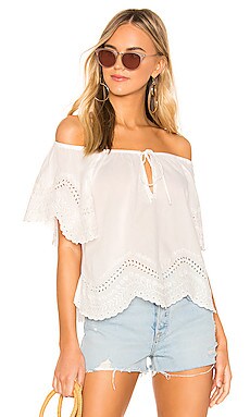 Cleobella Lexy Blouse in White | REVOLVE