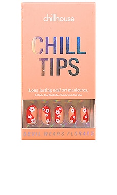 Devil Wears Florals Chill Tips Press-On Nails Chillhouse $16 