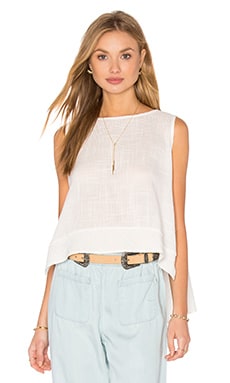 Clayton Linen Beacon Tank in Ivory | REVOLVE