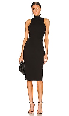 Commando Neoprene Turtleneck Midi Dress in Black | REVOLVE