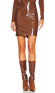 Product image of Commando Faux Patent Leather Mini Skirt. Click to view full details