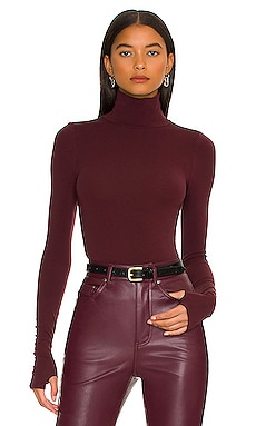 FRAME Mesh Lace Turtleneck