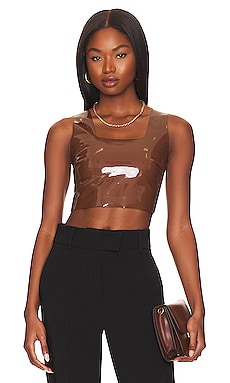 Good American Scuba Modern Tank Bodysuit in Light Mocha004