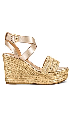 Coach Isabela Wedge Sandal in Champagne | REVOLVE