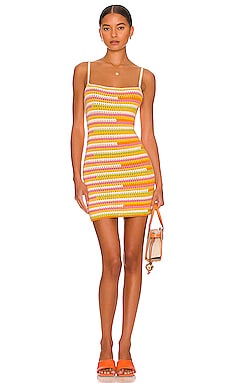 Product image of Camila Coelho Rhea Open Stitch Mini Dress. Click to view full details