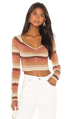 

Свитер ginger - Camila Coelho, Розовый, Укороченные