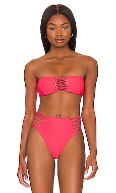 Product  Seamless Zendaya Bikini Top - Hot Cherry Jewel