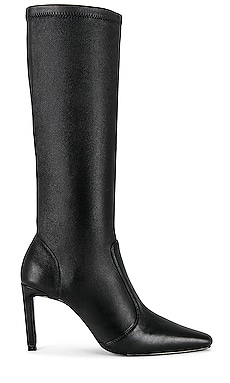 Camila Coelho Black Chloe Gosselin Leather Boots Street Style Paris 2020 on  SASSY DAILY