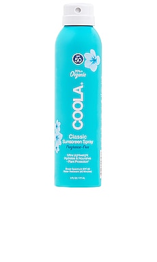 Classic Body Organic Fragrance-Free Sunscreen Spray SPF 50 COOLA $25 BEST SELLER