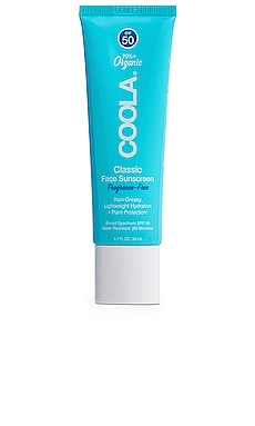 Fragrance Free Classic Organic Face Sunscreen Lotion SPF 50 COOLA $32 NEW