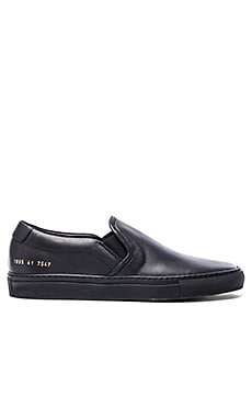 Common Projects Slip On Leather in Black | REVOLVE