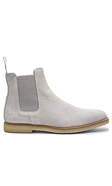 Common projects chelsea hot sale boots grey