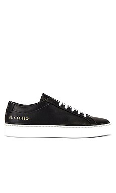 Common Projects Achilles Low White Sole Sneaker in Black | REVOLVE