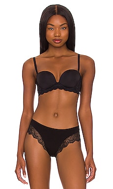 Emerson Women's Lace Strapless Bra - Black