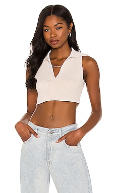 Product image of COTTON CITIZEN x REVOLVE Ibiza Cropped Polo Tank. Click to view full details