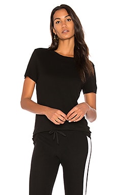 SPANX Suit Yourself Ribbed Short Sleeve Bodysuit in Very Black