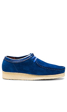 Clarks best sale wallabees blue