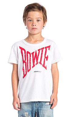 Chaser David Bowie Let's Dance Logo Tee in White | REVOLVE