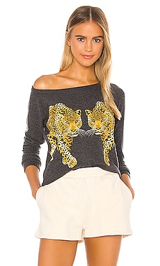 Reflected Leopards Love Sweatshirt Chaser