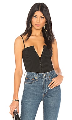 superdown Carla Cami Bodysuit in Black