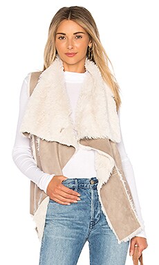 cupcakes and cashmere Faux Fur Arden Vest in Toffee | REVOLVE