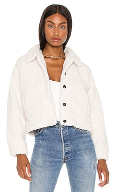 cupcakes and cashmere Faux Fur Jacket in Oatmeal | REVOLVE