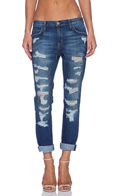 Jean Boyfriend Current/Elliott 'The Fling' Déchiré Bleu - Taille 26 - Neuf Avec étiquettes