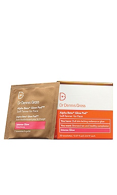 Product image of Dr. Dennis Gross Skincare Dr. Dennis Gross Skincare Alpha Beta Intense Glow Pad Self-Tanner for Face. Click to view full details