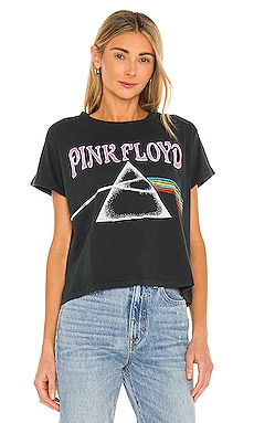 DAYDREAMER Pink Floyd Prism Girlfriend Tee in Vintage Black | REVOLVE