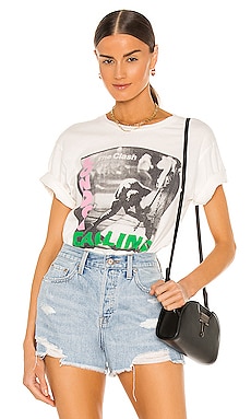DAYDREAMER The Clash London Calling Weekend Tee in Vintage White | REVOLVE