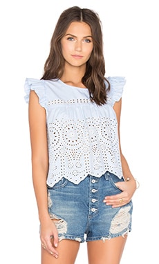 Deby Debo Barbette Top in Light Blue