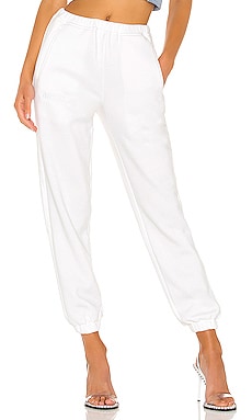 GUIZIO Logo Sweatpants in White | REVOLVE