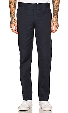 

Брюки slim fit work - Dickies, Синий, Слаксы и Саржа