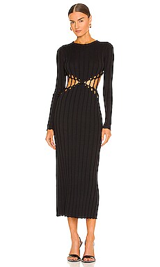 Dion Lee X Braid Reversible Dress in Black & Navy | REVOLVE