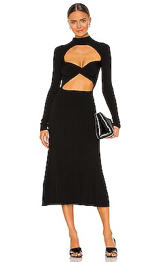 

Платье миди rib - Dion Lee, Черный, Свитера и трикотаж
