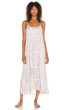 David Lerner Marissa Tank Midi Dress in Pink Tie Dye | REVOLVE