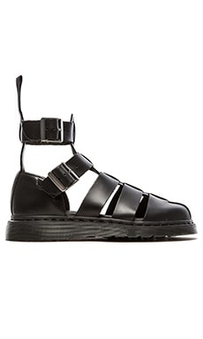 Dr martens geraldo ankle best sale strap sandals in black